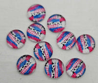12mm - Cabochon, Animal Print Country Style Cow