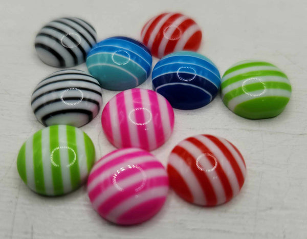12mm - Cabochon Assorted Lot Stripy