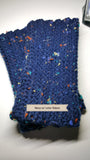 Fingerless Hand Warmers - Navy/Color Flakes