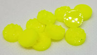12mm - Druzy, Flat Neon Yellow