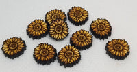 12mm Wood, Sunflower