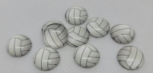 12mm - Cabochon, Volleyball