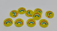 12mm - Cabochon, Yellow Rainbow