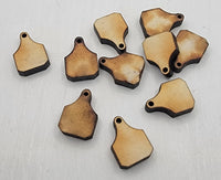 12mm Wood, Cow Tag