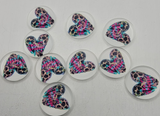 12mm - Cabochon, Be Mine Leopard Heart