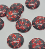 12mm - Cabochon, Candy Cane