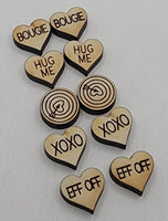 12mm Wood, Valentine's Assorted Lot
