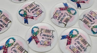 12mm - Cabochon, Awareness Fight Cancer In Every Color