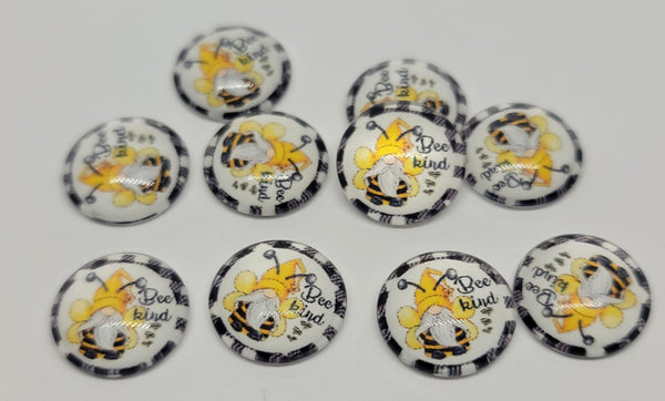 12mm - Cabochon, Bee Kind