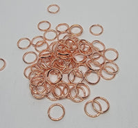 6mm - Copper Plated, Jump Rings Rose Gold