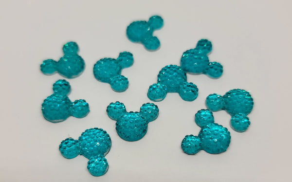 12*14mm Resin - Mouse, Teal