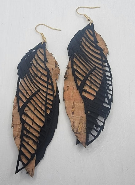 Leather & Cork - Feather